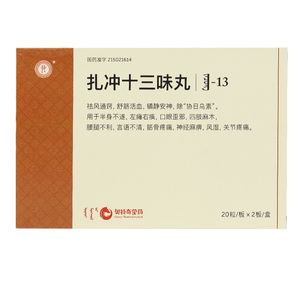 39/盒】红城 扎冲十三味丸 40粒/盒 蒙药正品 sg