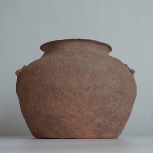 古玩收藏真品西周印纹硬陶罐子 包老包真古董老物件 高古陶器摆件