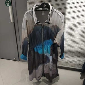 三星rapido雳霹道22夏女长款印花防晒衣外套cp2439v12p