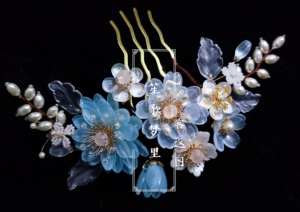 【笙歌梦里】20颗古风发簪材料琉璃小雏菊花瓣10*20mm