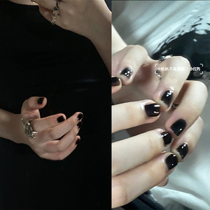 candymoyo膜玉水性黑色指甲油秋冬色系2021年新色免烤快干持久女