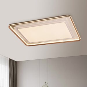 安居宝62005铝材照明吸顶灯简约现代餐厅卧室书房双色变光