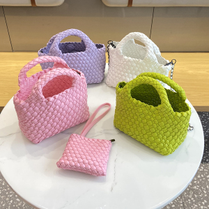 小巧精致手工编织迷你小包包可爱手提包女菜篮子包高级感手拎包