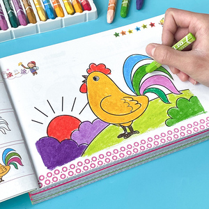 书绘画册儿童图画画本女孩公主涂色本3,6,8,10岁小学生画画