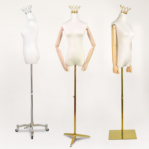 金色皇冠头模特道具女服装店半身展示衣架高档全身韩版婚纱假人体