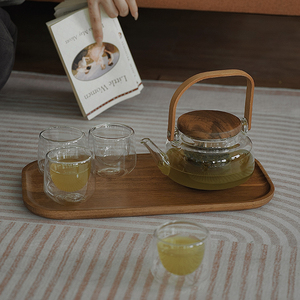花茶壶套装蜡烛加热耐高温玻璃养生网红下午茶茶具玫瑰花水果茶壶
