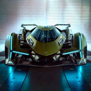 三千年1 24兰博基尼大牛小牛飓风模型仿真合金概念车模型闪电