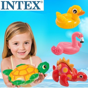 intex宝宝婴儿鸭子 充气戏水玩具儿童洗澡游泳水中玩耍玩沙漂乌龟