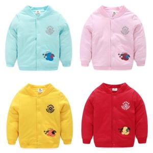 棉袄字母夹袄外套丝棉内穿.儿童棉衣新生儿男童可爱时尚卡通婴儿