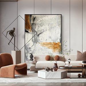 侘寂风的装饰画落地画现代简约大幅巨幅日式客厅画沙发背景墙挂画