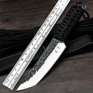 俄罗斯煅打小刀氚气刀野外煅打小刀锻打刀户外军工刀开刃刀具防身