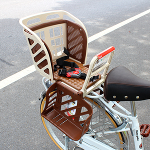 新款日本进口OGK电动自行车环保塑料婴儿童宝宝安全后置座椅