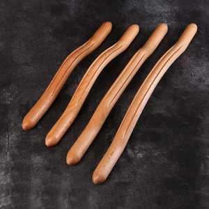 实木新款刮痧棒干筋棍通用经络疏通榉木擀劲棍美容院按摩棍礼盒