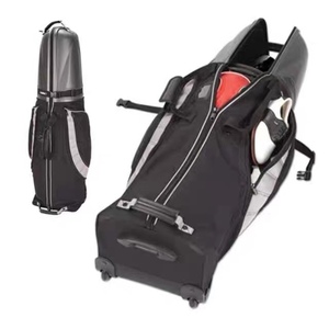 高尔夫硬壳轮滑航空球包套 手提便携抗压飞机托运包 带滚轮球袋
