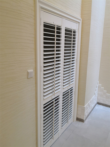 实木百叶柜门推拉门上吊轮折叠门对开阳台衣帽间卫生间隔断门定制