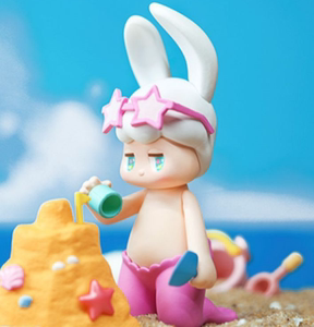 popmart泡泡玛特潘神夏日乐趣隐藏盲盒确认款整盒沙子城堡女友