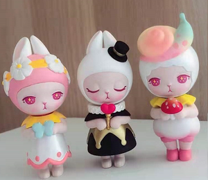 bunny兔子森林盲盒手办公仔潮玩确认款泡泡玛特小红帽花精灵隐藏