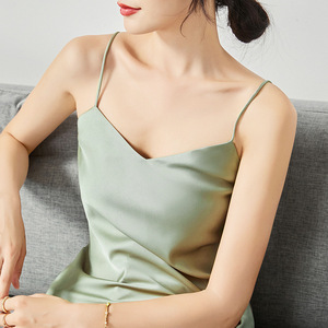 victoria真丝吊带女内搭v领小背心桑蚕打底衫性感外穿春夏季短款