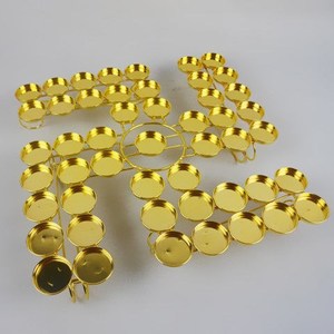 49盏双万字佛教用品佛堂莲花酥油灯座七星蜡烛台供佛供灯架酥油灯