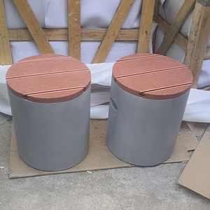 北欧水泥凳子混凝土墩子方形户外方凳浴室防水坐墩网红奶茶店矮凳