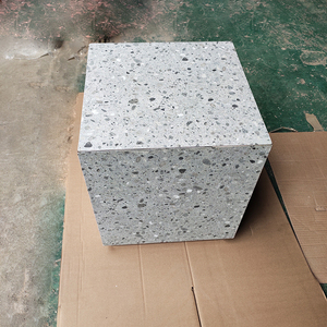 水磨石方凳子正方形家用矮凳简约餐桌凳奶茶店茶几凳网红创意坐墩