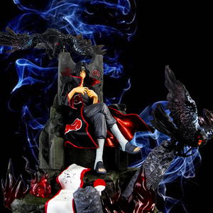 火影忍者手办gk超大型宇智波鼬坐姿雕像摆件礼物晓组织王座鼬模型