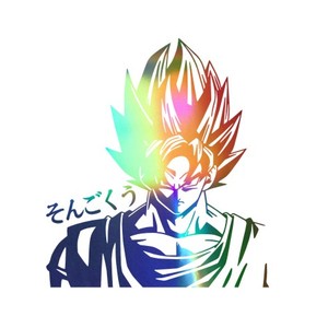 七龙珠超级赛亚人孙悟空 贝吉塔摩托电瓶登机箱汽车贴纸 防水防晒