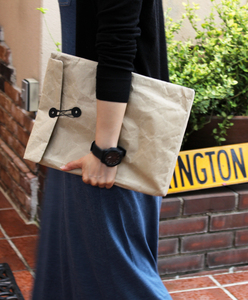 日本代购匠人制深泽直人设计SIWA和纸文件袋/手拿袋