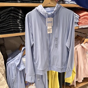 日版代购优衣库防晒衣女装pf50 防紫外线连帽开衫露营