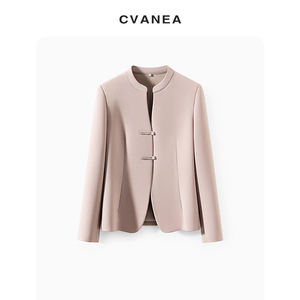 CVANEA 之梵自制 春夏新品 新中式高定醋酸西服外套连衣裙套装女