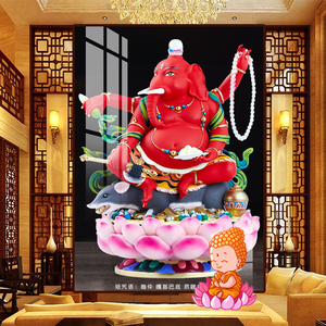 红财神十字绣象鼻财神2021新款禅宗障碍神毗那也迦佛像小件钻石画