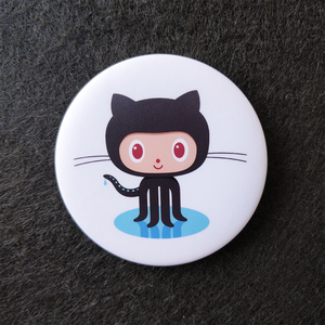 github章鱼猫别针包徽章胸针冰箱贴代码程序员it计算机纪念品周边