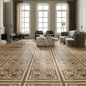 巴洛克风格拼花强化复合木地板艺术地板欧式复古地板厂家直销