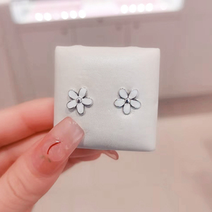 pandora潘多拉雏菊耳钉女纯银简约 女小巧防过敏耳环女耳饰290538