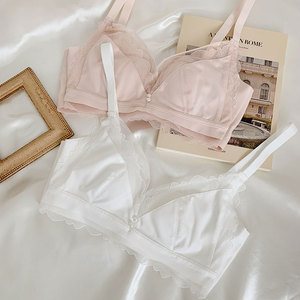 窈窕如她~法式性感夏季薄款文胸上托防下垂兔耳杯内衣女胸罩bra