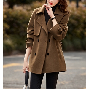 双面羊毛大衣复古