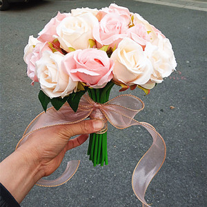 新娘手捧花韩式婚礼伴娘结婚照手抛花球中式婚庆欧式森系婚礼花束