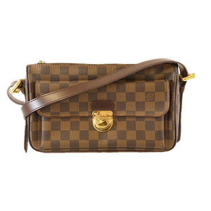 日本直邮中古包二手lv路易威登棕色棋盘格豆腐包单肩斜挎包