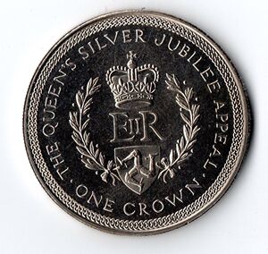 英属 马恩岛 1977 年 1 克朗币 硬币