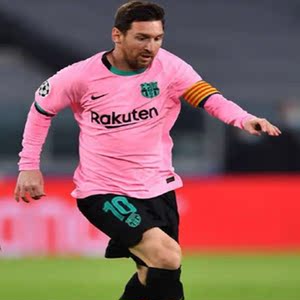 巴萨10号梅西球衣欧冠20-21巴塞罗那德容粉色足球服第二客场队服