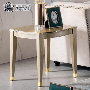 艾歌 美式轻奢后现代方茶几客厅家具沙发正方形边几x876