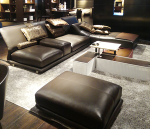 大普家具da33巴塞尔沙发简约现代真皮贵妃沙发dapo大普家具正品