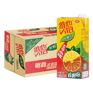 维他奶维他柠檬茶饮料1L*12盒 维他柠檬饮料真茶+真柠檬多省包邮