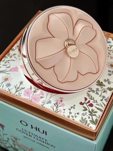 000人付款淘宝ohui欧蕙/欧惠精致妆容气垫套盒花朵限量款提拉紧致养肤