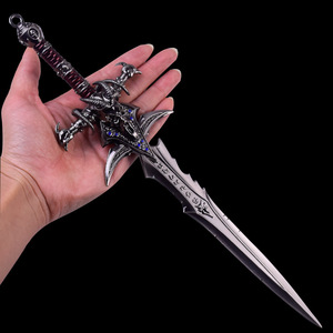 魔兽世界动漫周边31cm霜之哀伤狮头剑金属模型玩具兵器摆件未开刃