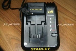 STANLEY史丹利20VMAX锂电池2A兼容18V快速充电器卜派百得20V