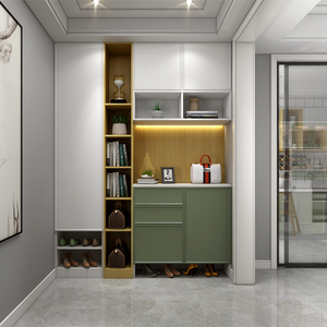 兔宝宝全屋定制入户柜卧室现代简约享设计整体鞋柜门厅家居定制金