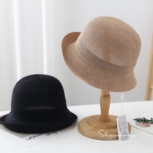 帽子女夏天太阳帽日本和纸可折叠防晒帽百搭卷边礼帽显脸小遮阳帽