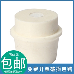 硅胶塞三角烧瓶塞33-38mm带砂芯透气锥形瓶塞配500ml各种规格齐全