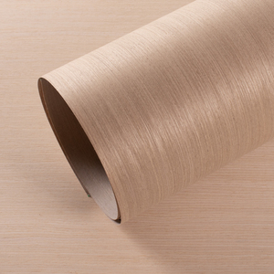 厂家直销 银梨直纹科技木皮大张63cm宽幅免拼接 家具板柜体板贴皮